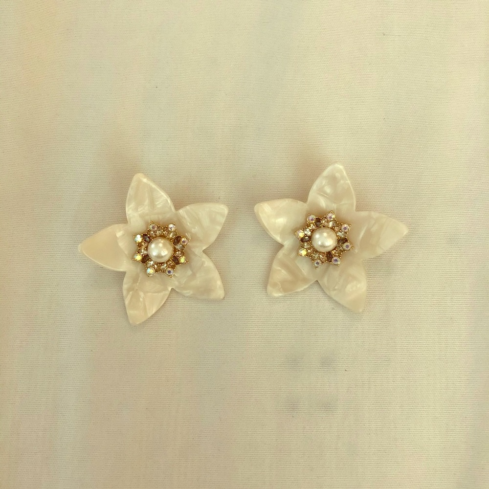 BaubleBar Flower Statement Earrings
